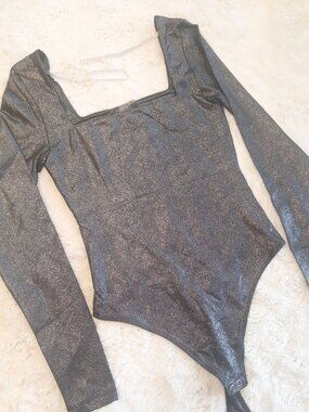 Gray Second Skin Bodysuit Size Small
